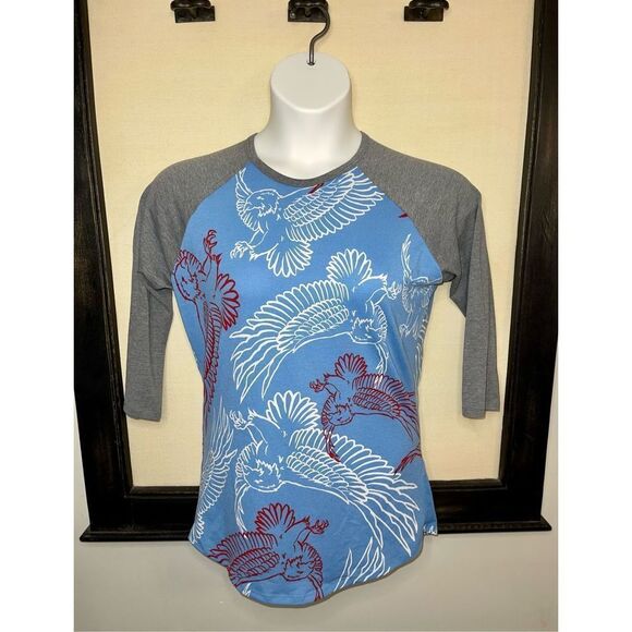 Lularoe Randy Eagle Print Shirt - Small - Picture 4 of 10